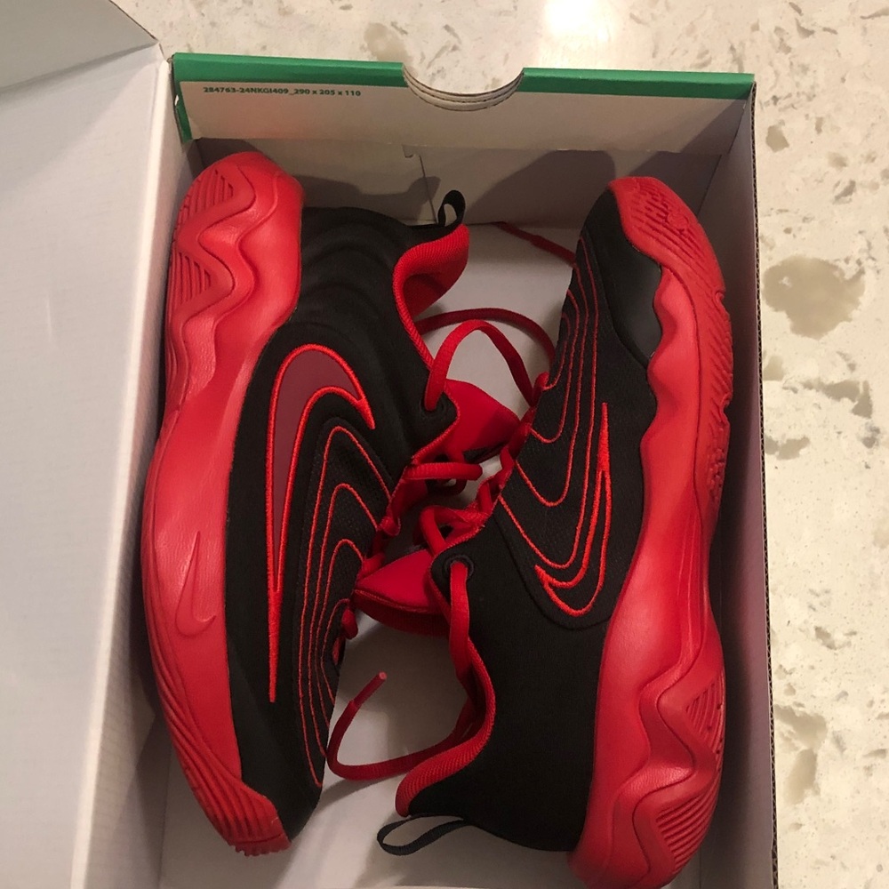 Nike Giannis Immortality 4 Kids Sneakers - Black and Red
